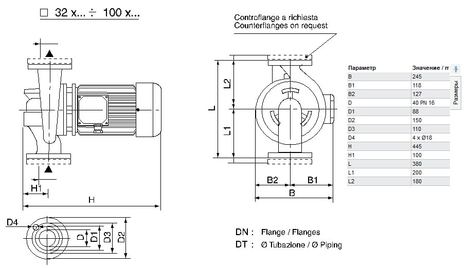 DAB CM 40-1450 T - IE3