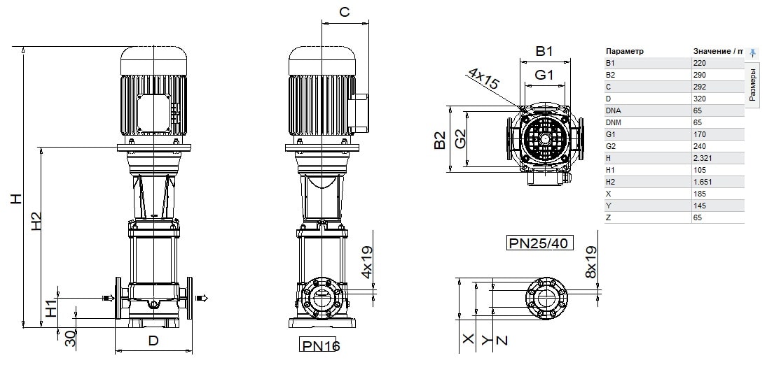 DAB NKV 32/13-2 T - IE3