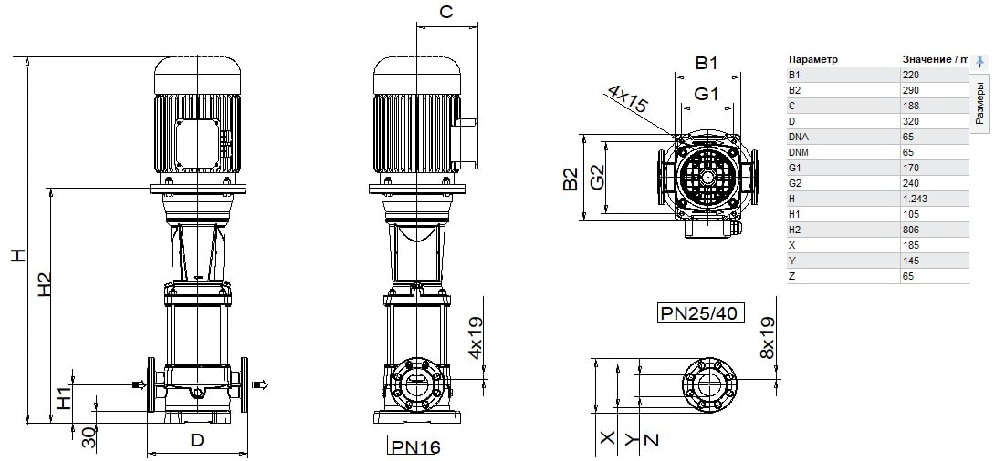DAB NKV 32/3 T - IE3