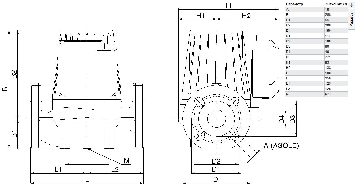 Циркуляционный насос DAB BMH 30/250.40 T